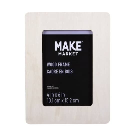4" x 6" Ready-to-Finish Wood Frame by Make Market®
